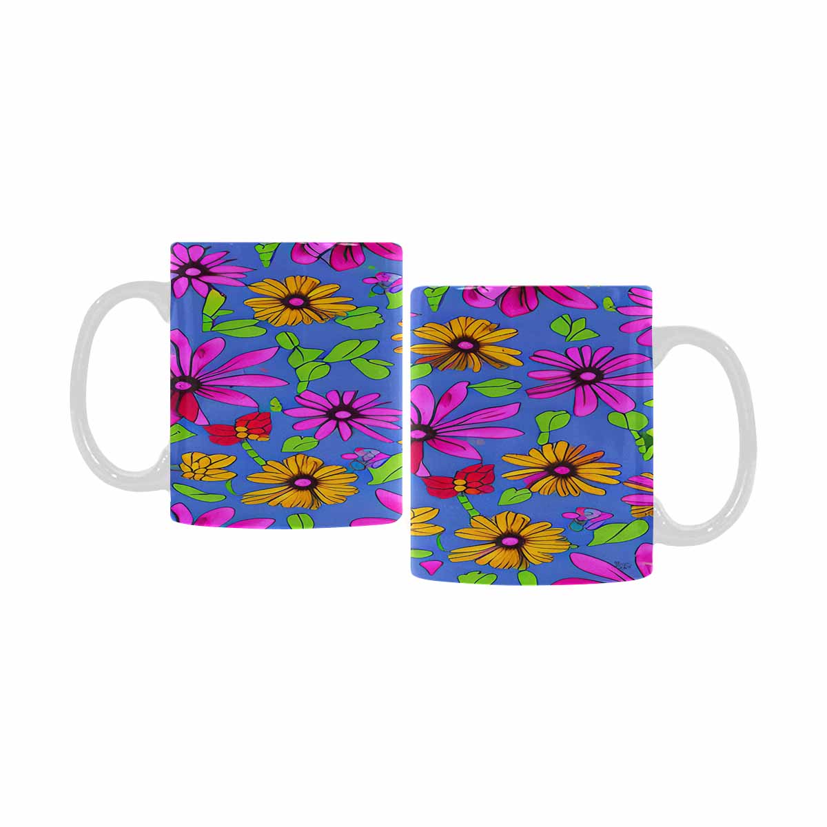 Quality Mug, coffee mug, tea cup, Set 1, Mixed Floral design 7