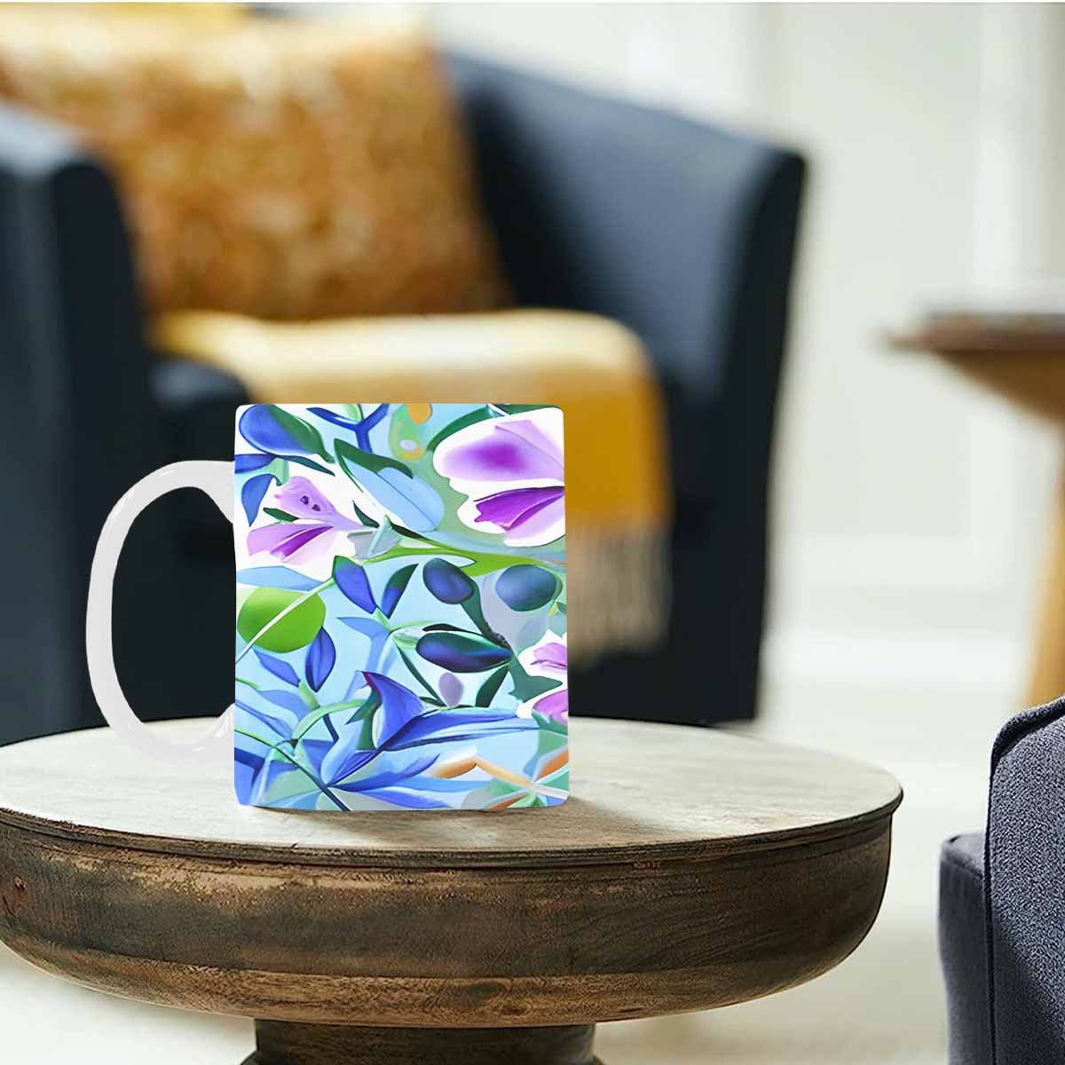 Quality Mug, coffee mug, tea cup, Bright florals, Set 1, Design 13