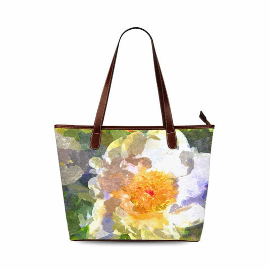 Classic Fabric handbag, watercolor floral, design 172