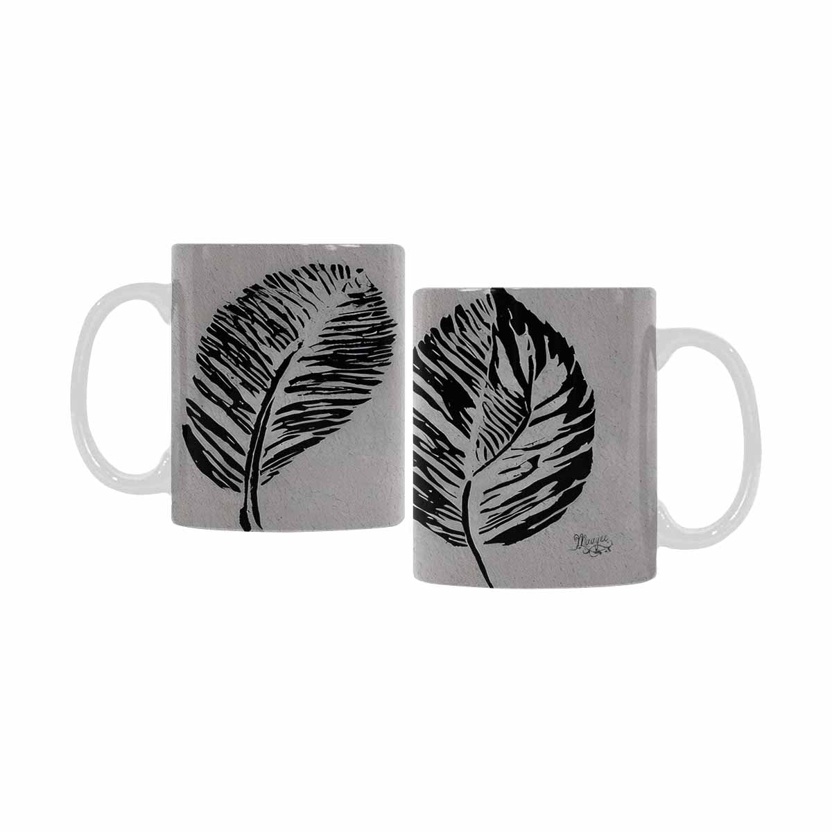 Quality Mug, coffee mug, tea cup, B & W Abstract, Set 1, design 19