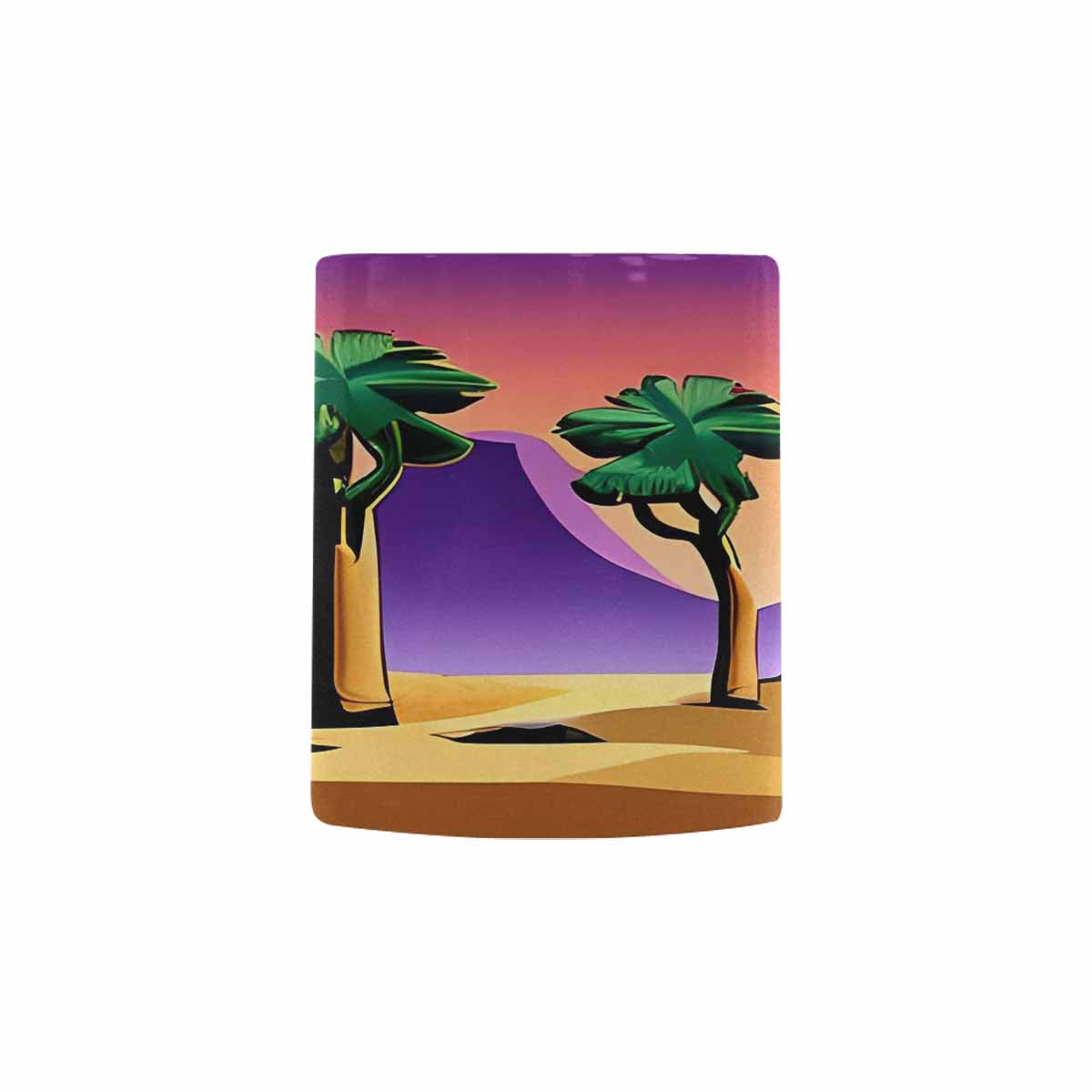 Coffee Mug, tea cup, desert scene, design 46