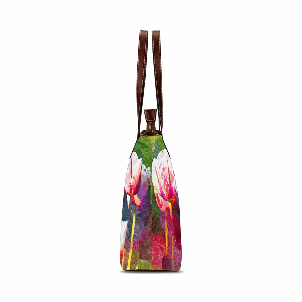 Classic Fabric handbag, watercolor floral, design 272