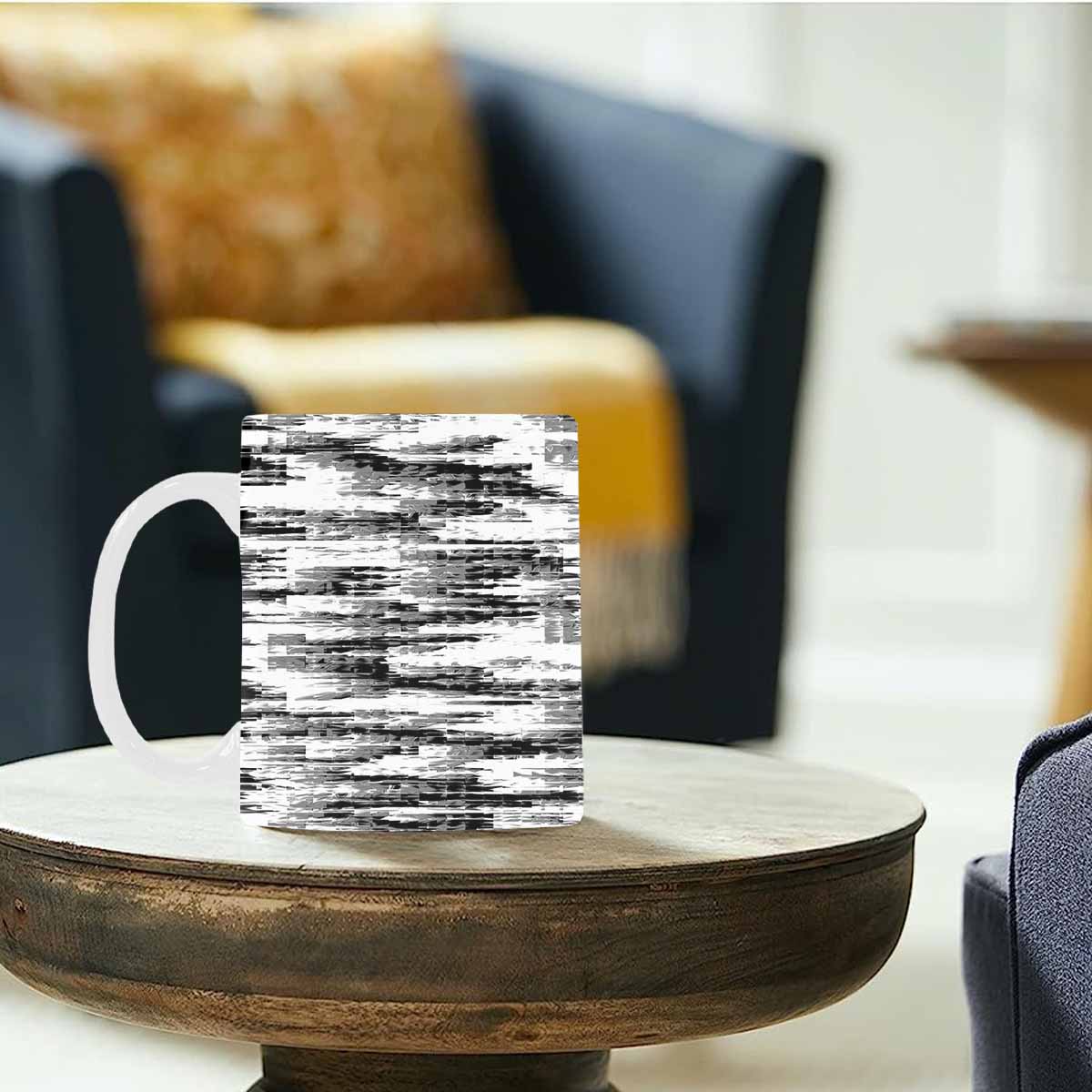 Quality Mug, coffee mug, tea cup, B & W Abstract, Set 1, design 58