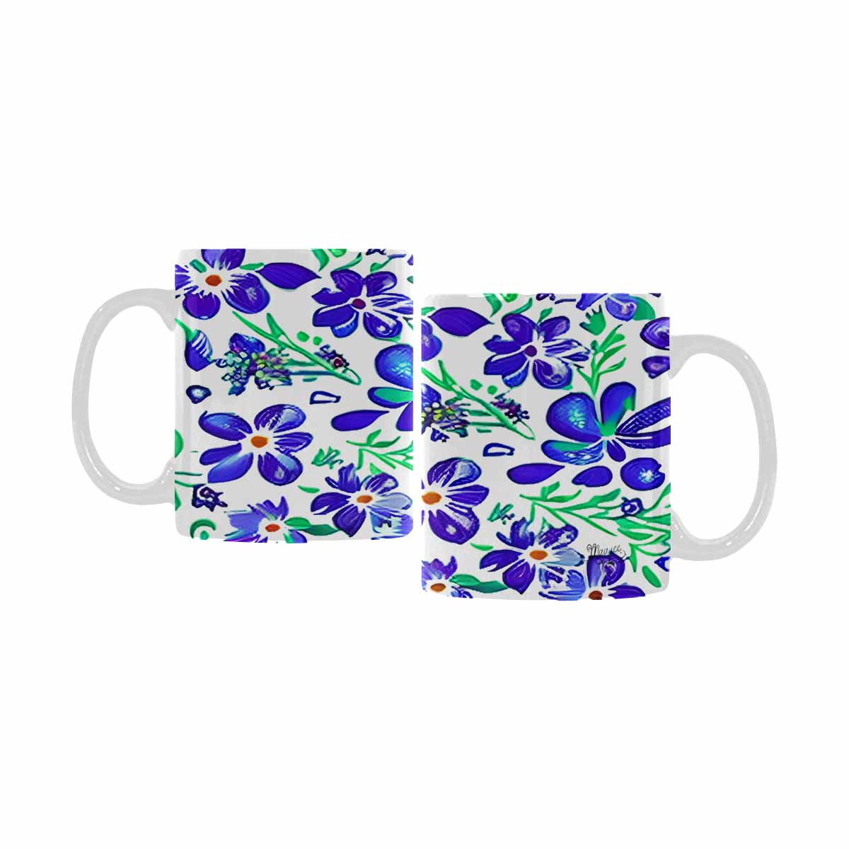 Quality Mug, coffee mug, tea cup, Bright florals, Set 1A, Design 120