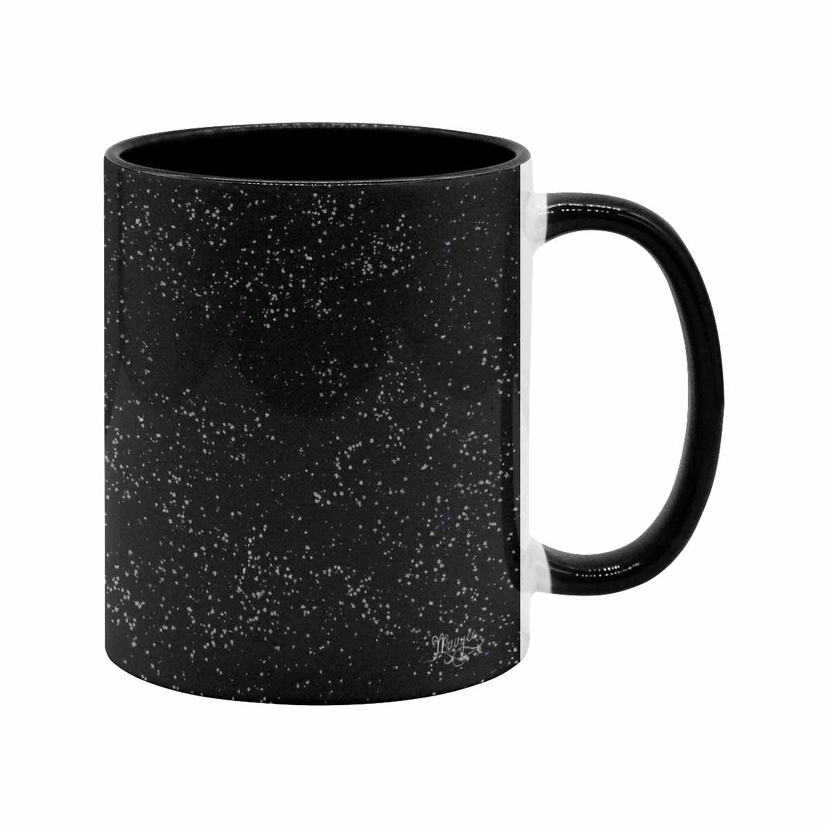 Coffee Mug, tea cup, black core, abstract, design 112