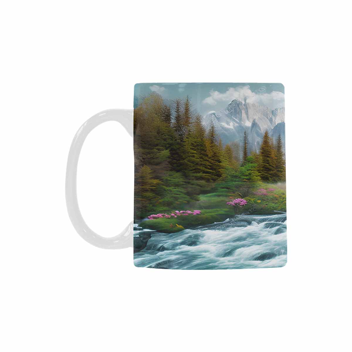 Rivers & Mountains Landscape mugs, set 1 design 24