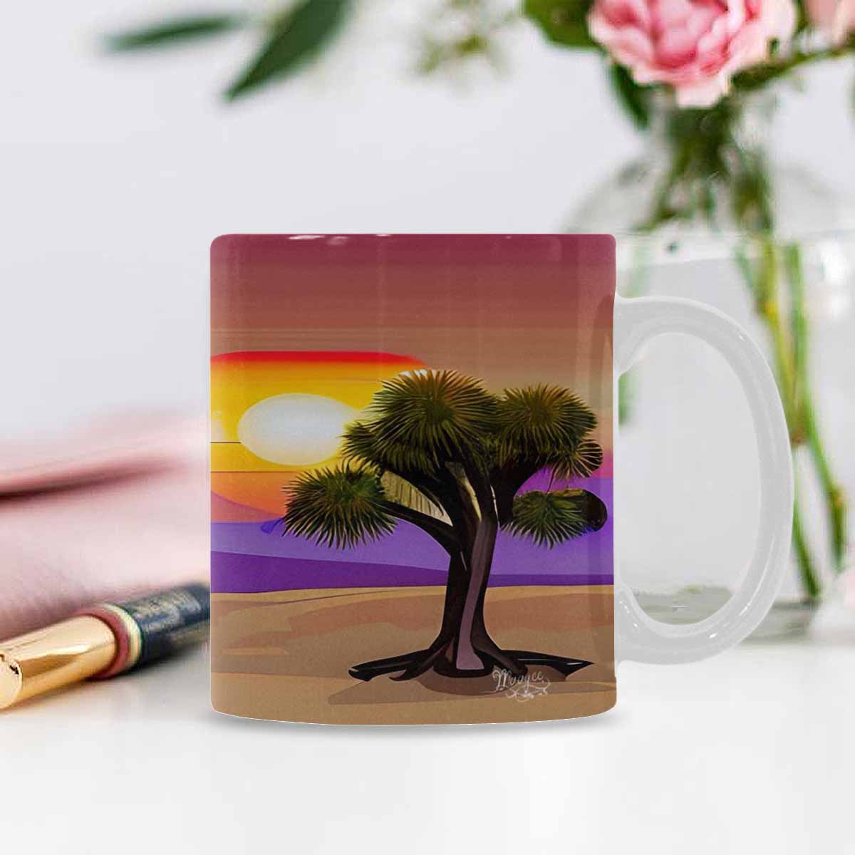 Coffee Mug, tea cup, desert scene, design 71