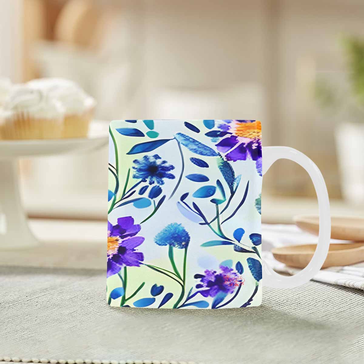 Quality Mug, coffee mug, tea cup, Bright florals, Set 1, Design 28