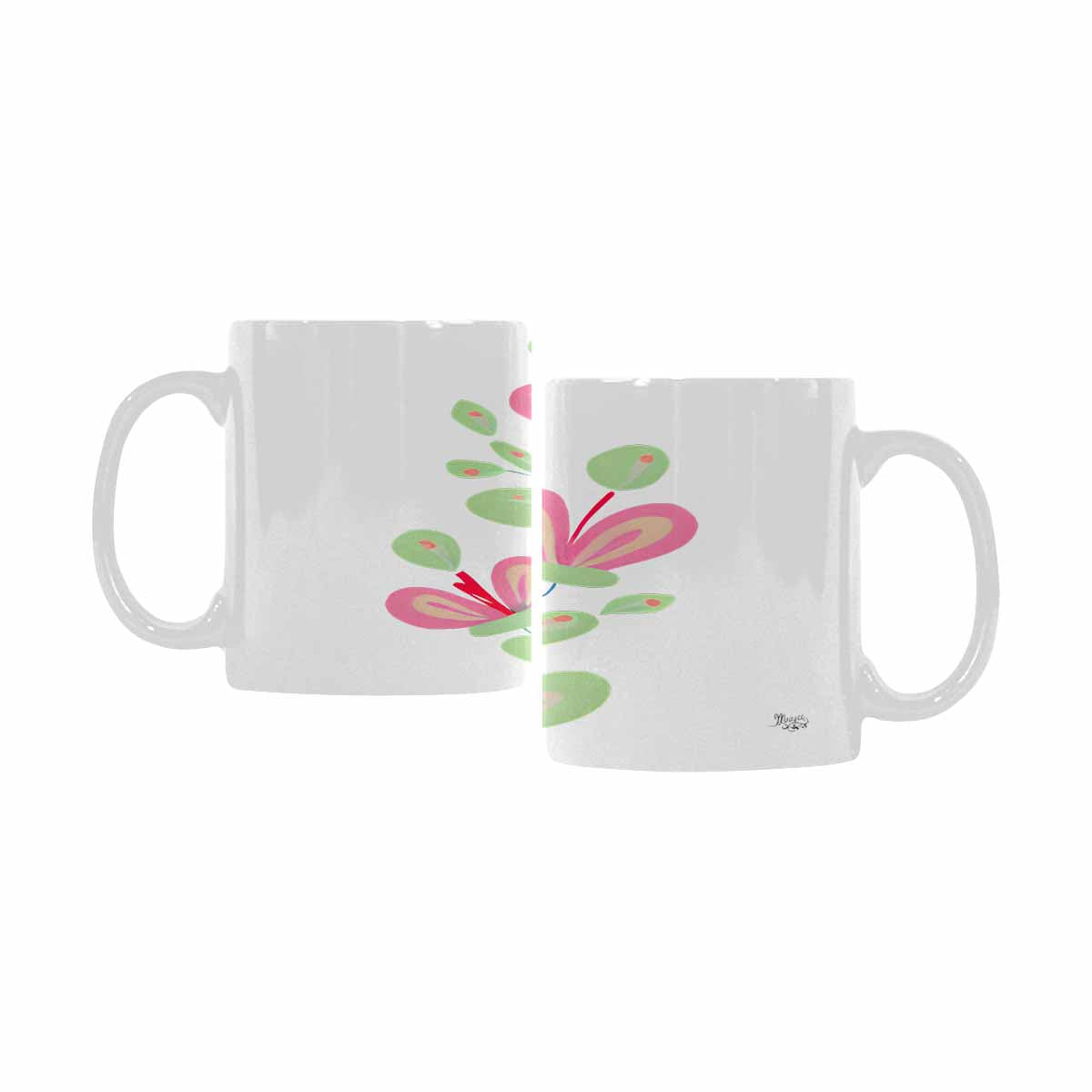 Quality Mug, coffee mug, tea cup, Bright florals, Set 2, design 61