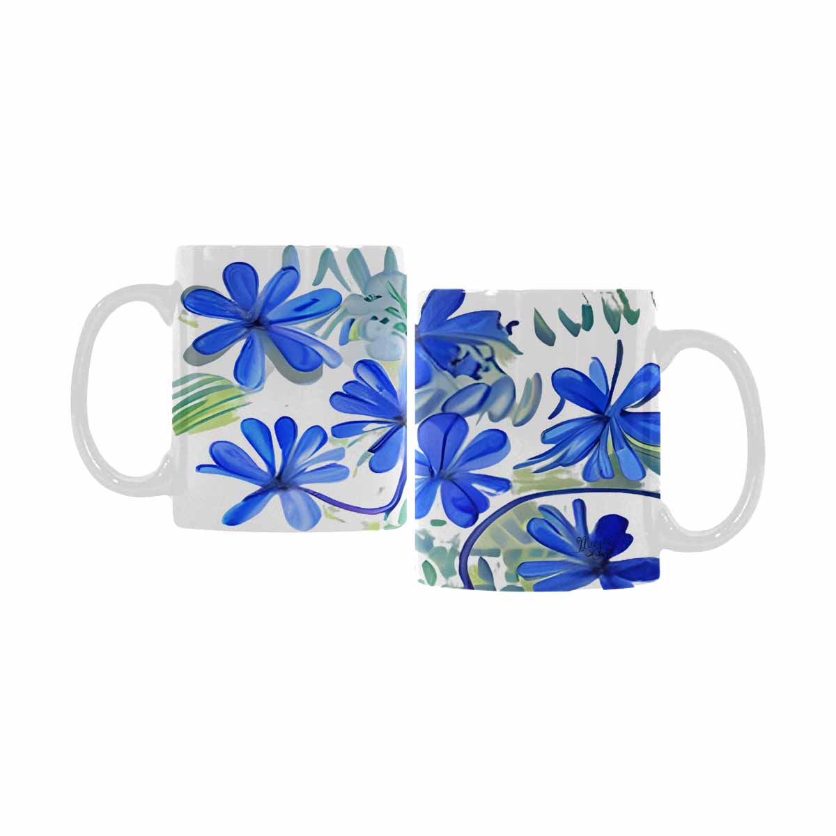 Quality Mug, coffee mug, tea cup, Bright florals, Set 1A, Design 83