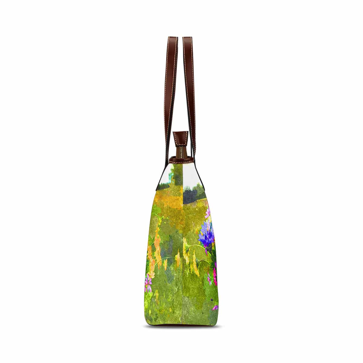 Classic Fabric handbag, watercolor floral, design 111