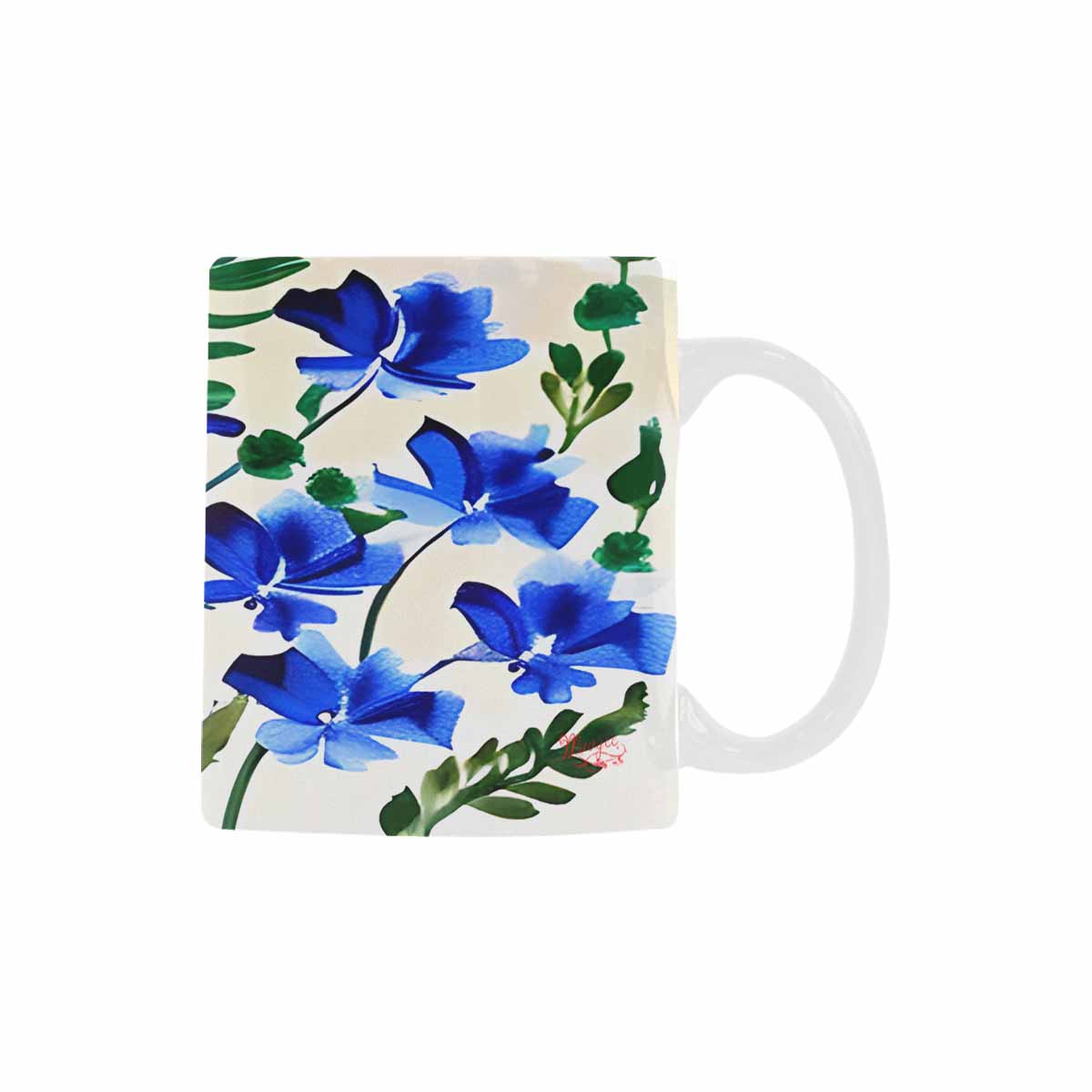 Quality Mug, coffee mug, tea cup, Bright florals, Set 1, Design 80