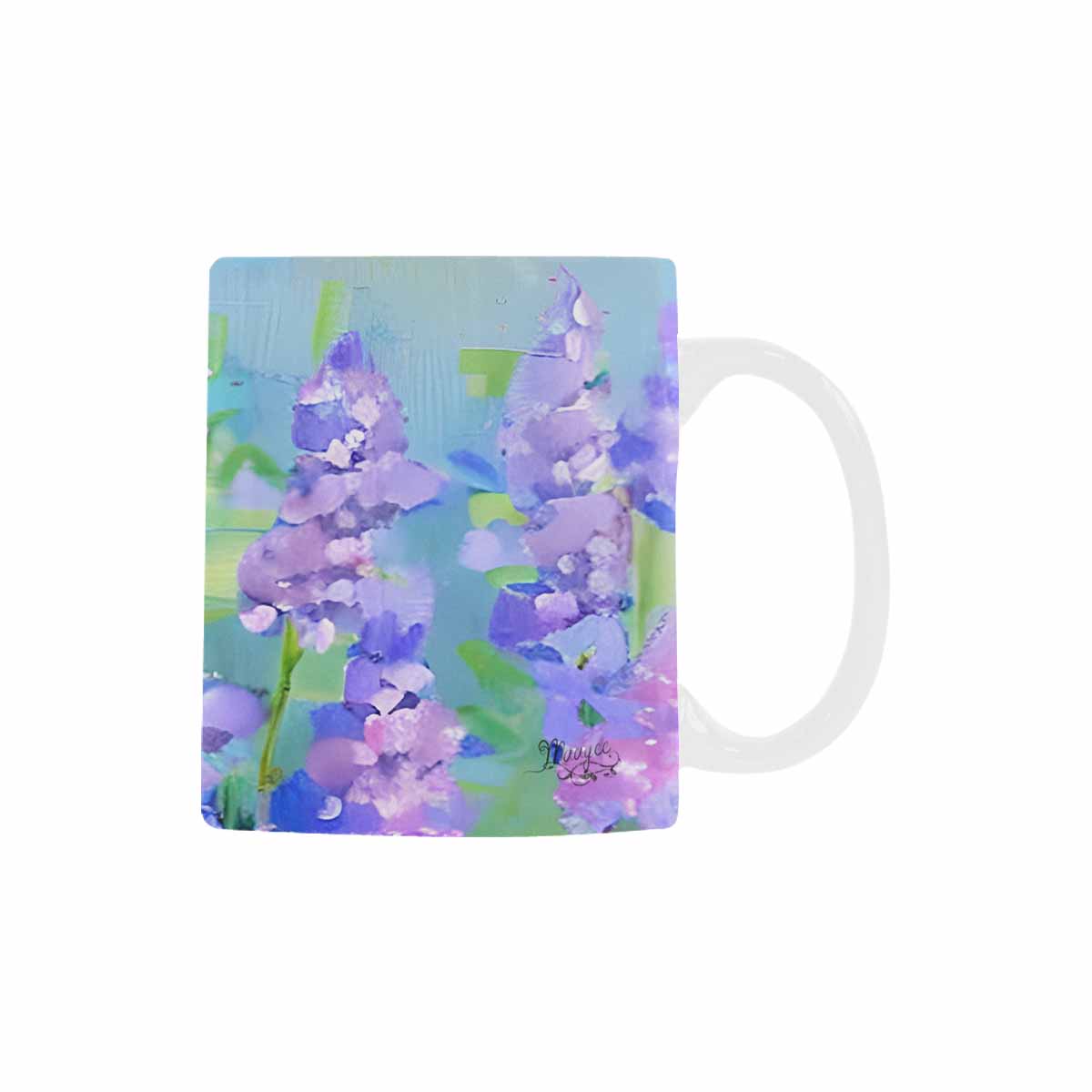 USA made Quality Mug, coffee mug, tea cup, Bright florals, Set 1, Design 99
