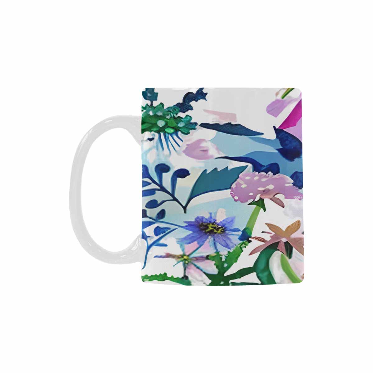 Quality Mug, coffee mug, tea cup, Bright florals, Set 1A, Design 27