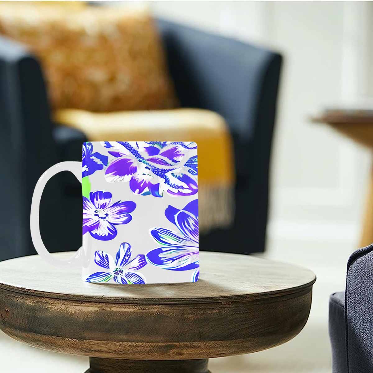 Quality Mug, coffee mug, tea cup, Bright florals, Set 1A, Design 154