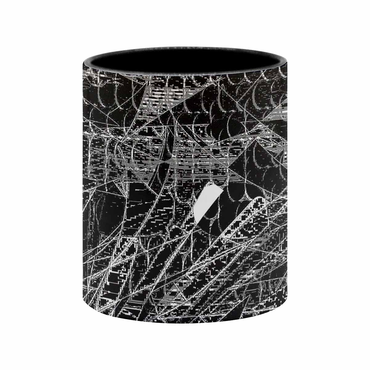 Coffee Mug, tea cup, black core, abstract, design 16