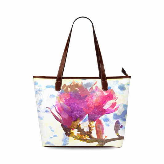 Classic Fabric handbag, watercolor floral, design 195