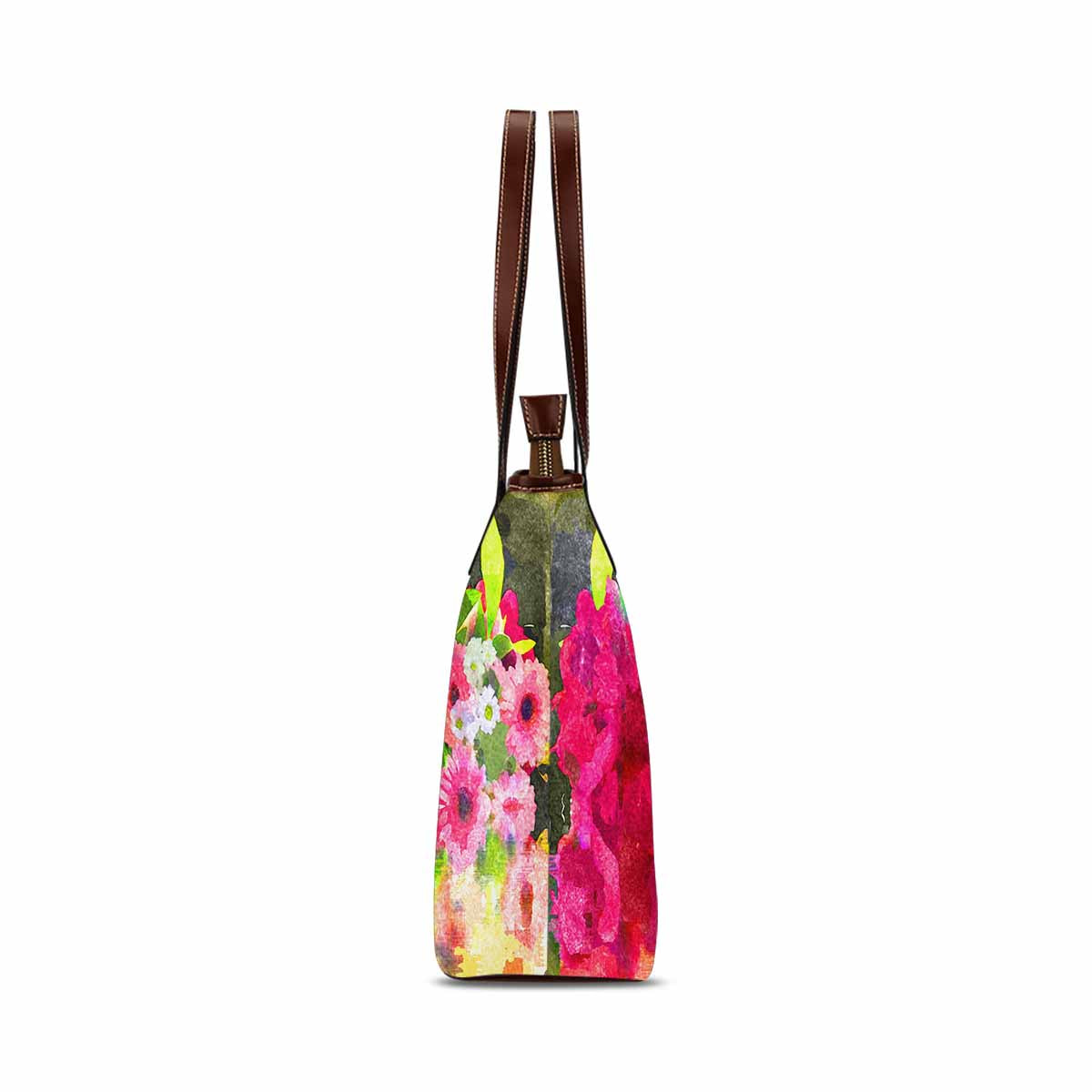 Classic Fabric handbag, watercolor floral, design 230