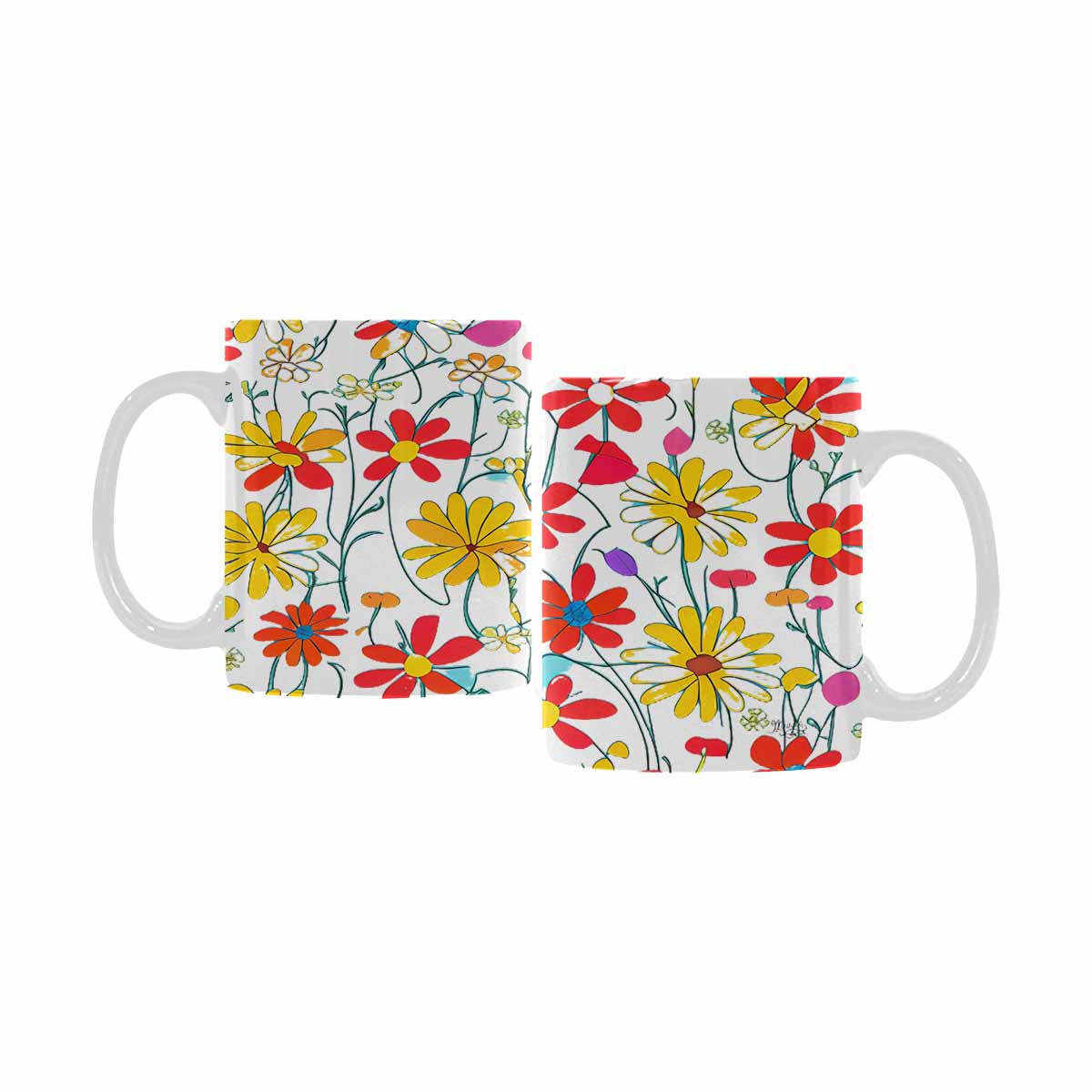 Quality Mug, coffee mug, tea cup, Set 1A, Mixed Floral design 41