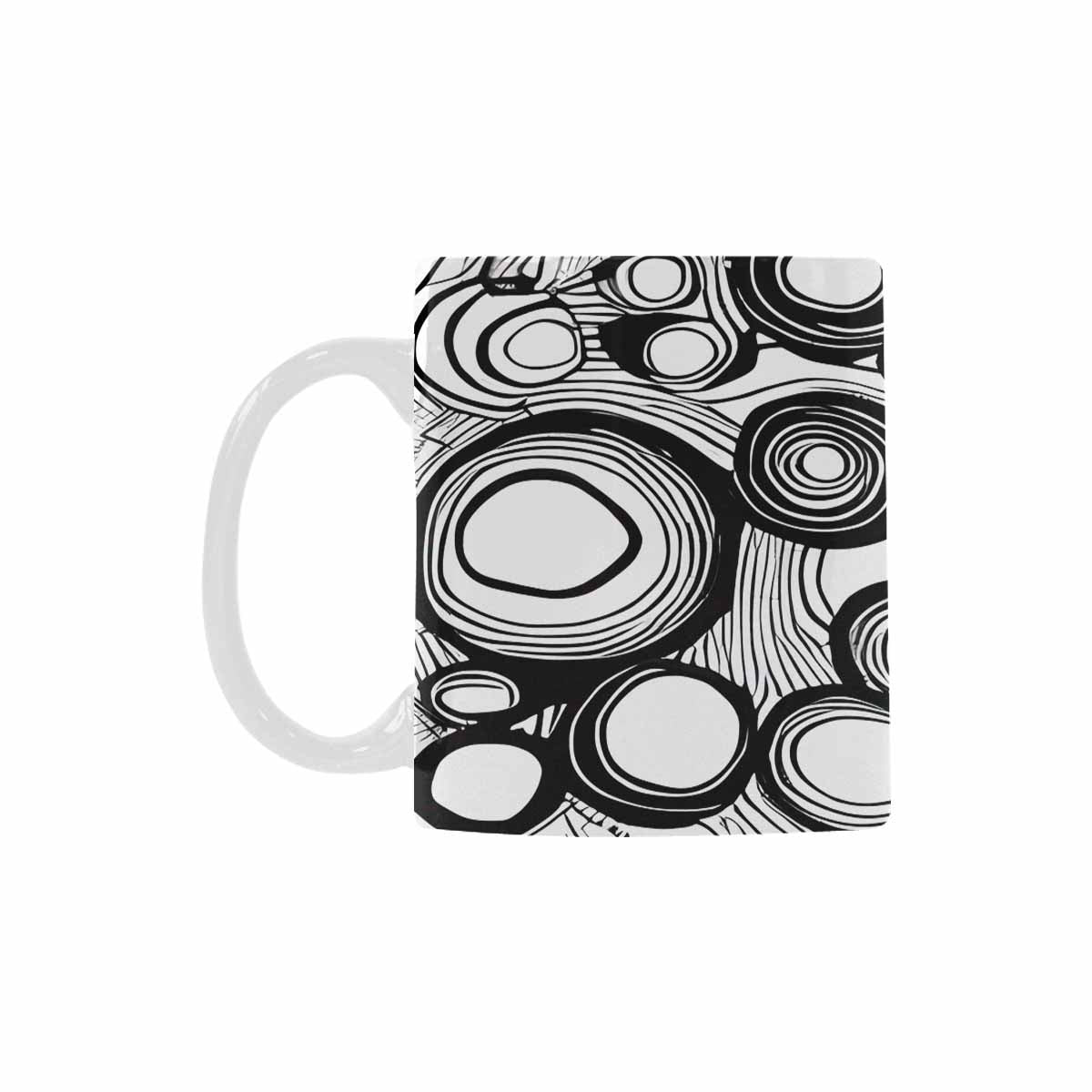 Quality Mug, coffee mug, tea cup, B & W Abstract, Set 1, design 36