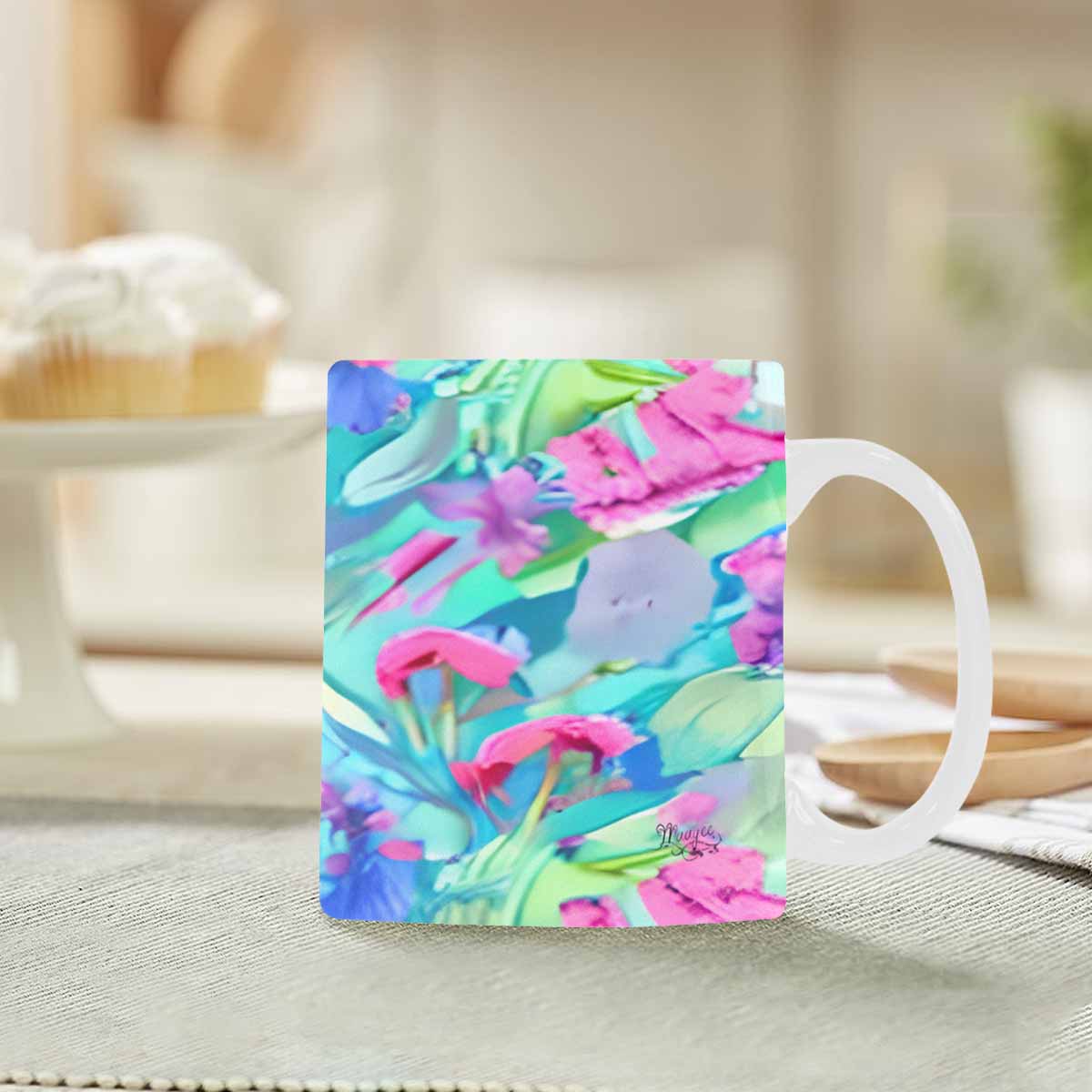 Quality Mug, coffee mug, tea cup, Bright florals, Set 1, Design 30