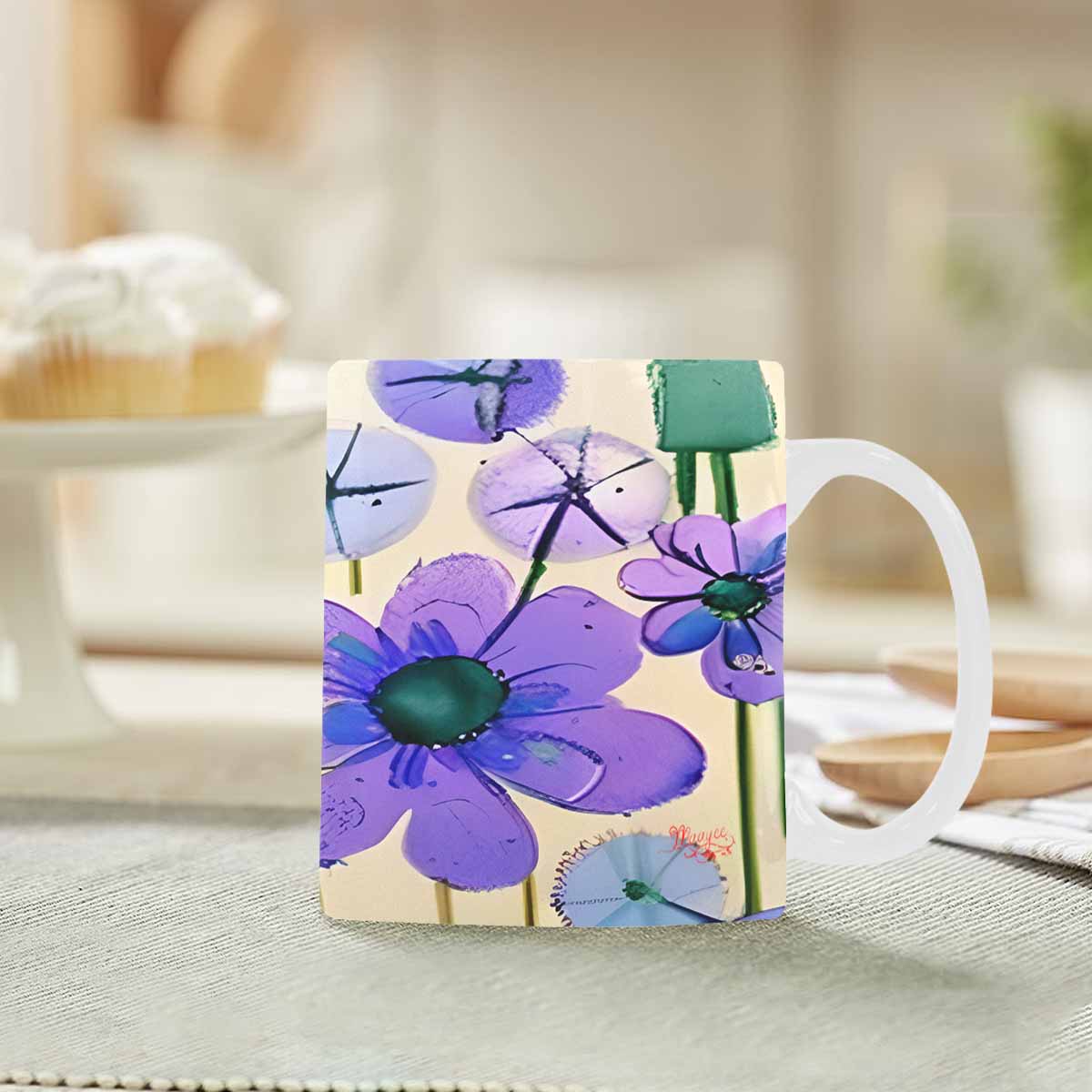Quality Mug, coffee mug, tea cup, Bright florals, Set 1, Design 149