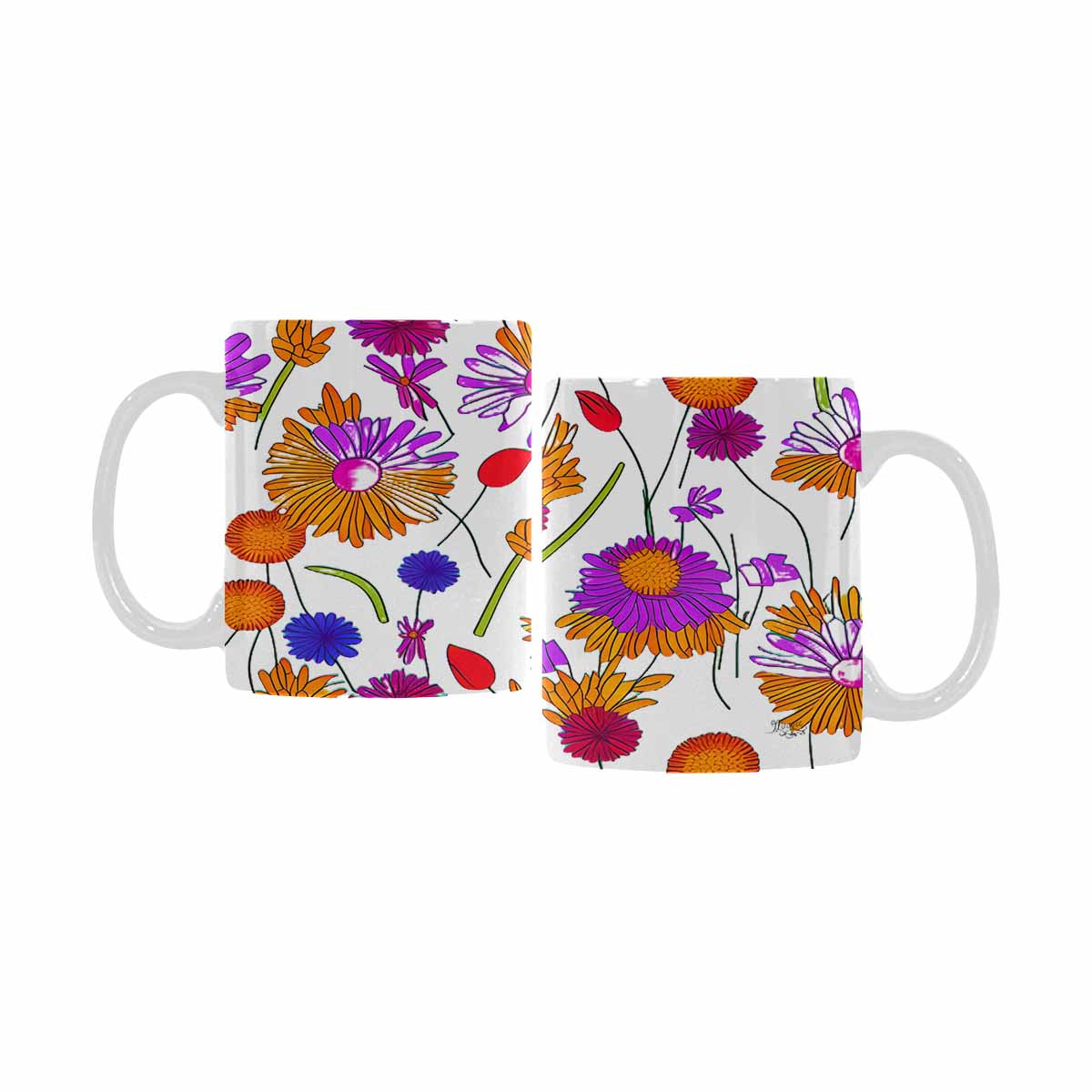 Quality Mug, coffee mug, tea cup, Set 1A, Mixed Floral design 5