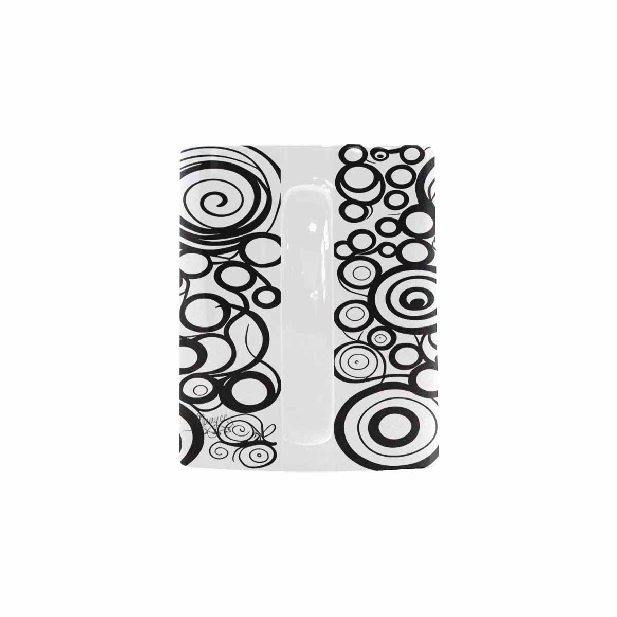 Quality Mug, coffee mug, tea cup, B & W Abstract, Set 1, design 33