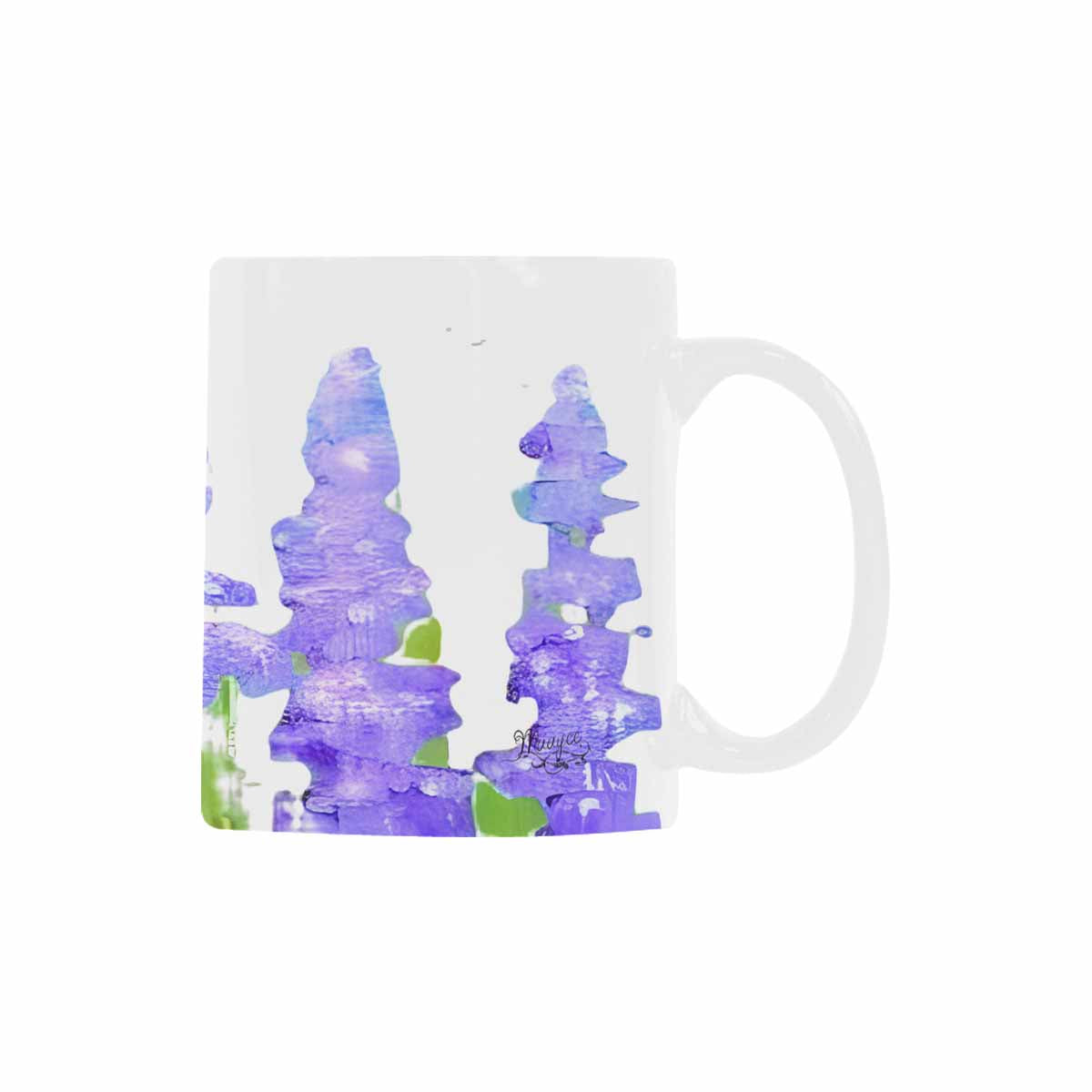 USA made Quality Mug, coffee mug, tea cup, Bright florals, Set 1A, Design 107