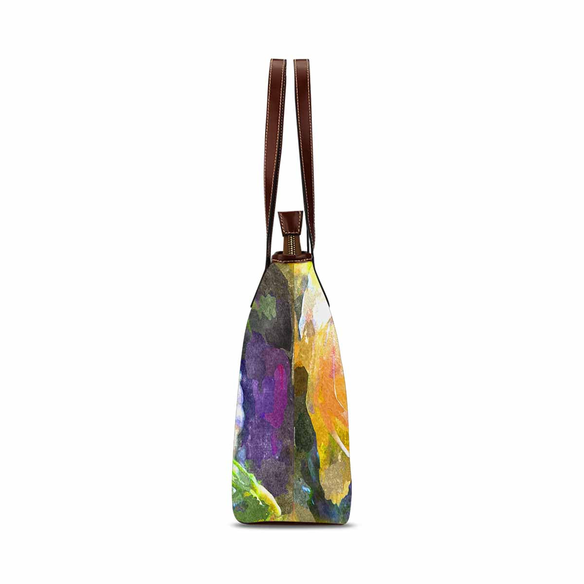 Classic Fabric handbag, watercolor floral, design 234
