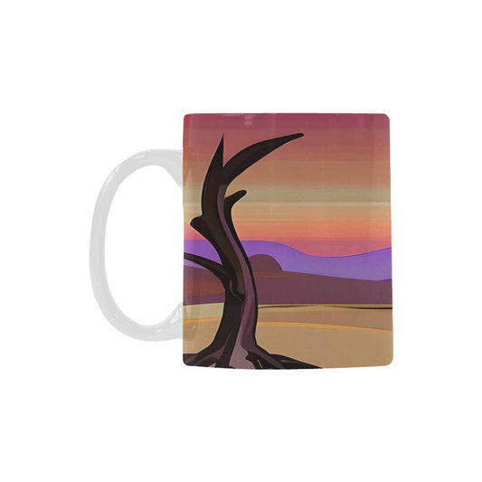 Coffee Mug, tea cup, desert scene, design 71