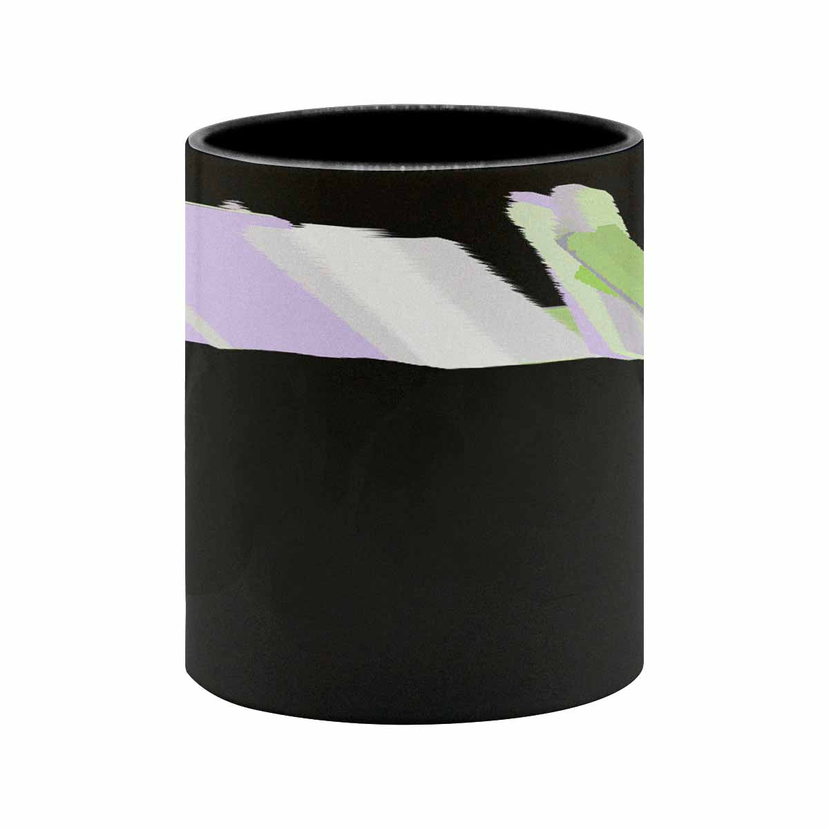 Coffee Mug, tea cup, black core, abstract, design 85