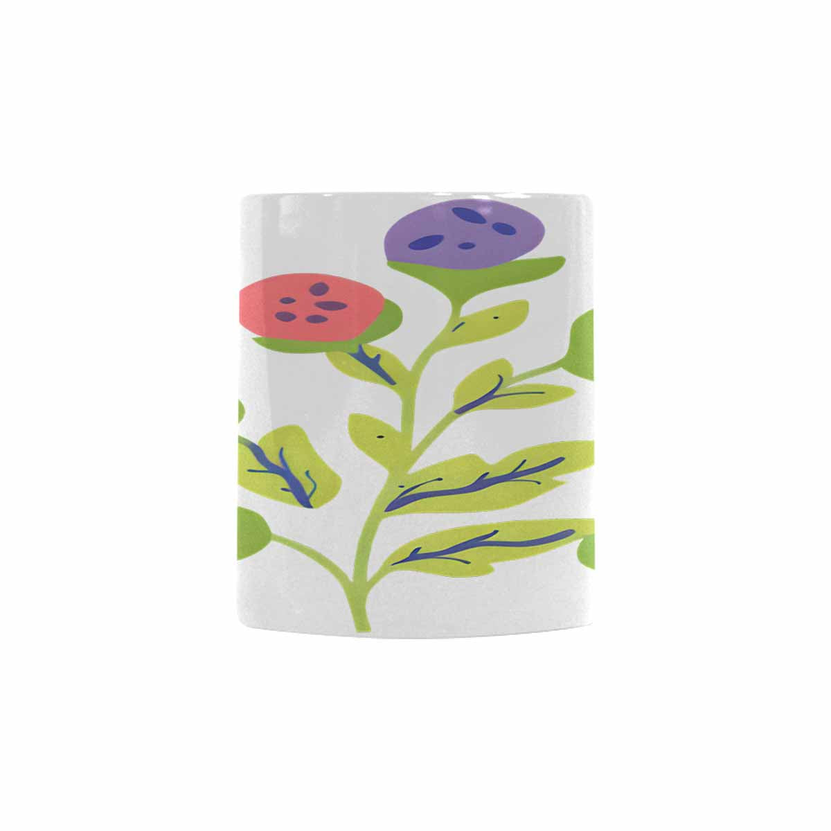 Quality Mug, coffee mug, tea cup, Bright florals, Set 2, design 66
