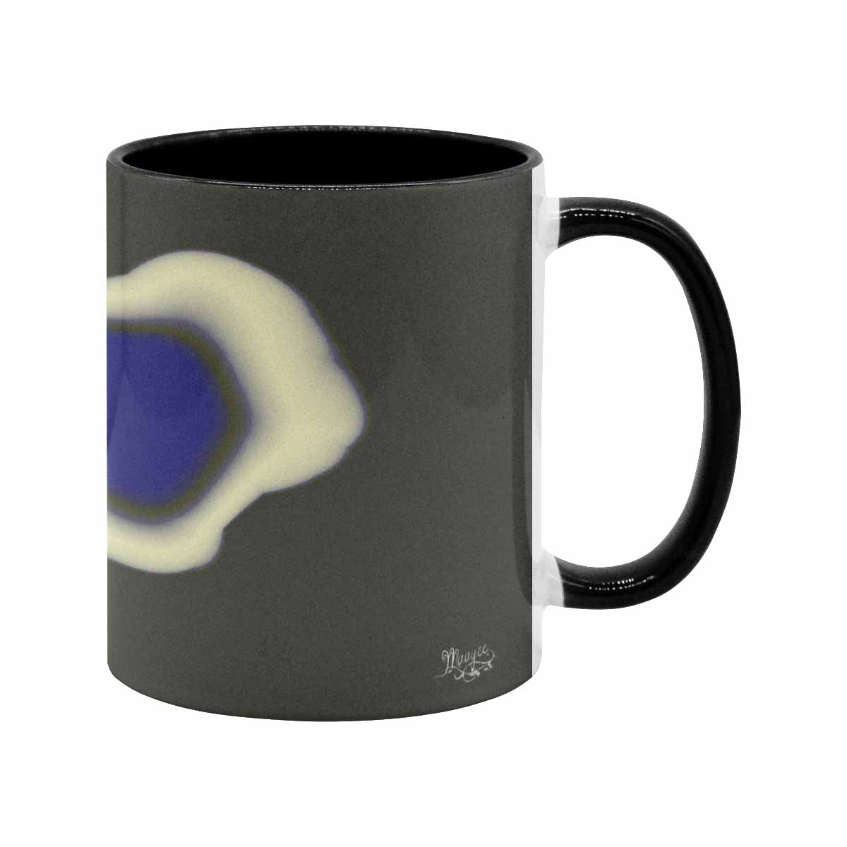 Coffee Mug, tea cup, black core, abstract, design 119