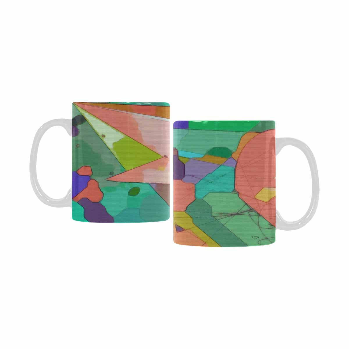 Unique Abstract design coffee mug, set 1, design 191