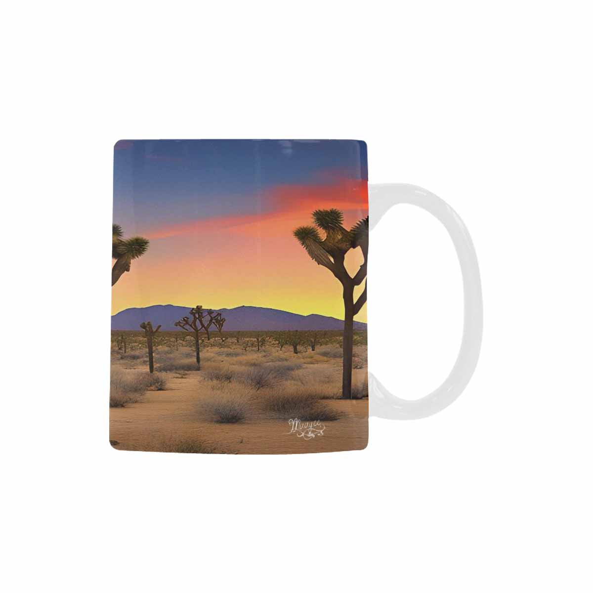 Coffee Mug, tea cup, desert scene, design 6