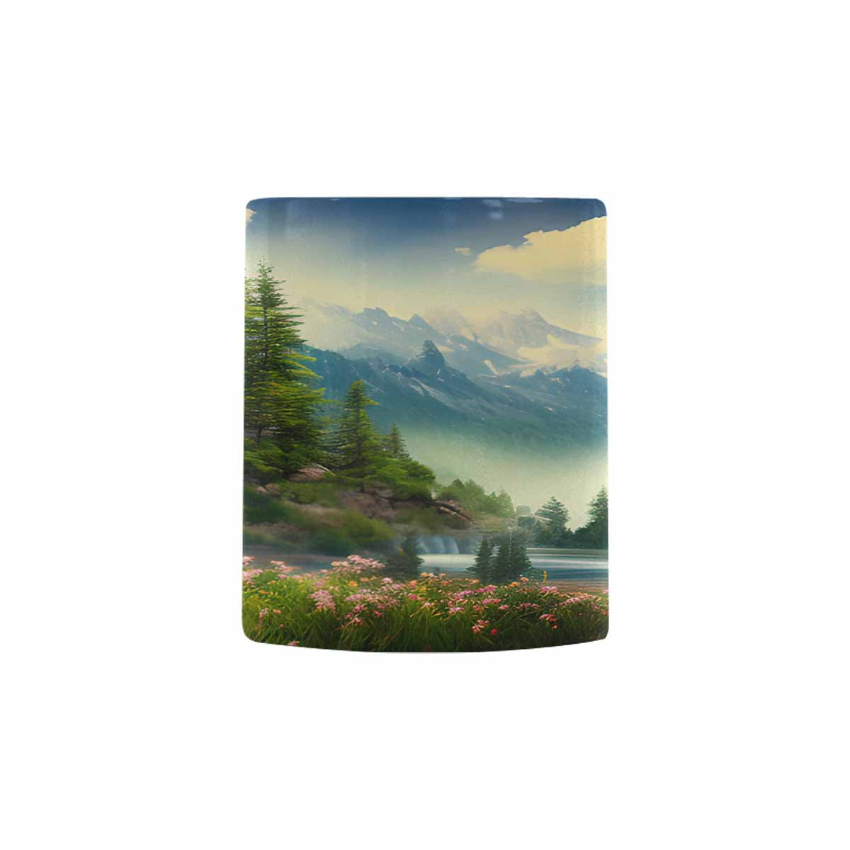 Rivers & Mountains Landscape mugs, set 1 design 25