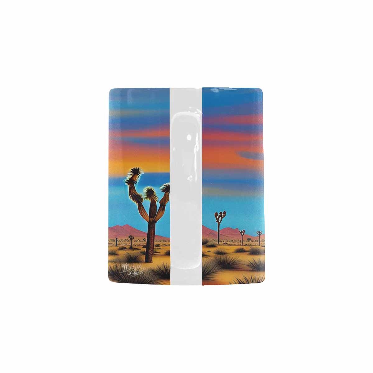 Coffee Mug, tea cup, desert scene, design 2