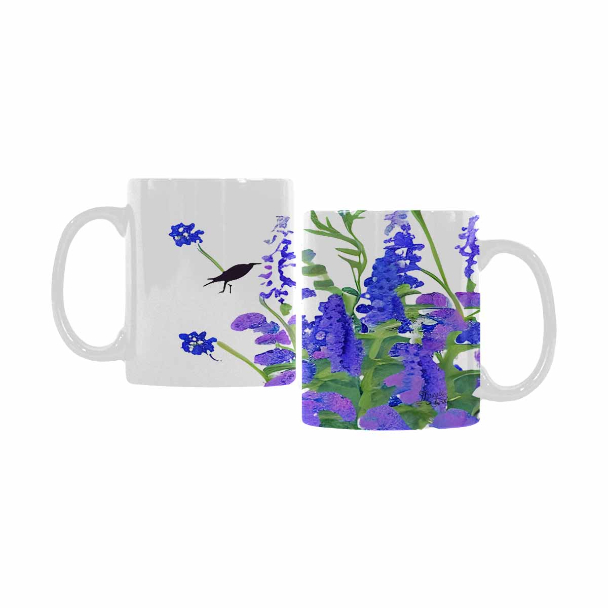 Quality Mug, coffee mug, tea cup, Bright florals, Set 1A, Design 88