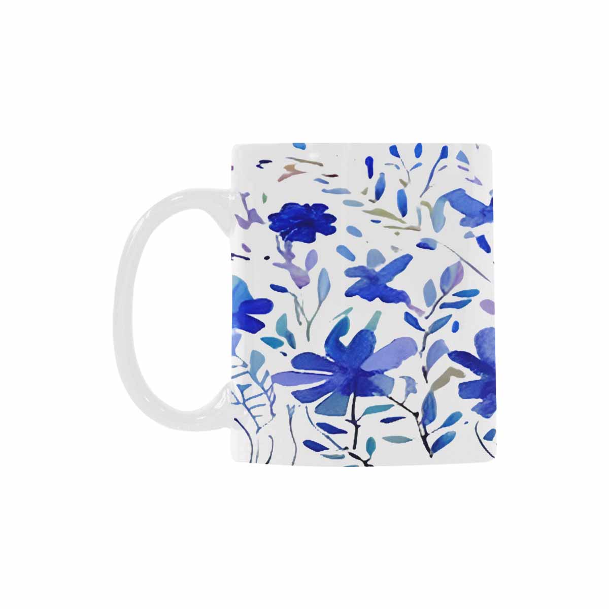 USA made Quality Mug, coffee mug, tea cup, Bright florals, Set 1A, Design 10