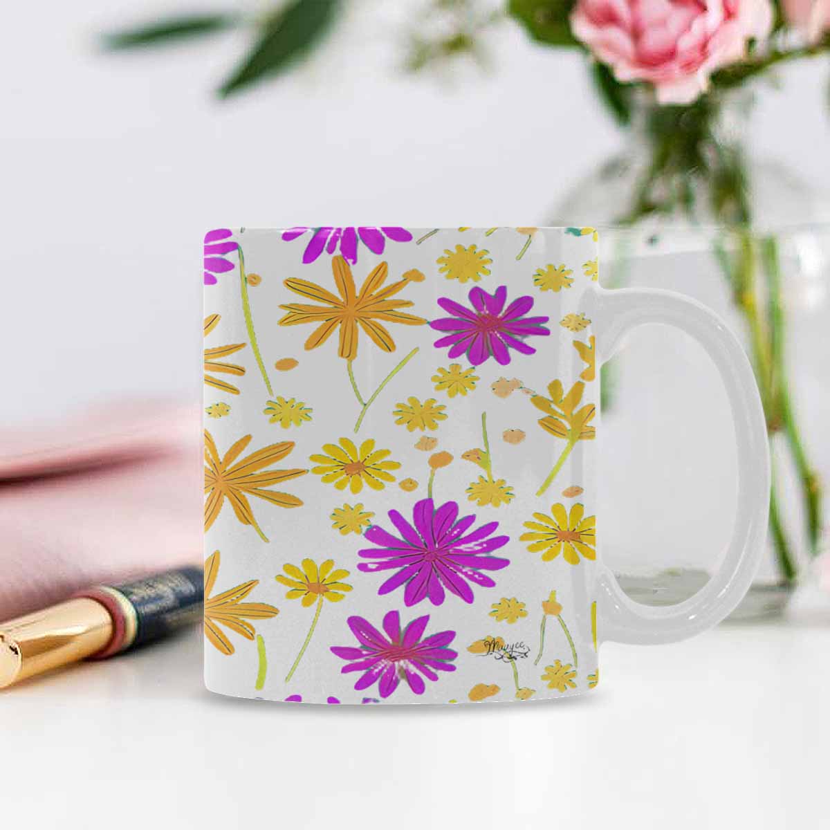 Quality Mug, coffee mug, tea cup, Set 1A, Mixed Floral design 50