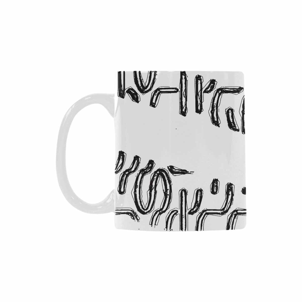 Quality Mug, coffee mug, tea cup, B & W Abstract, Set 1, design 143