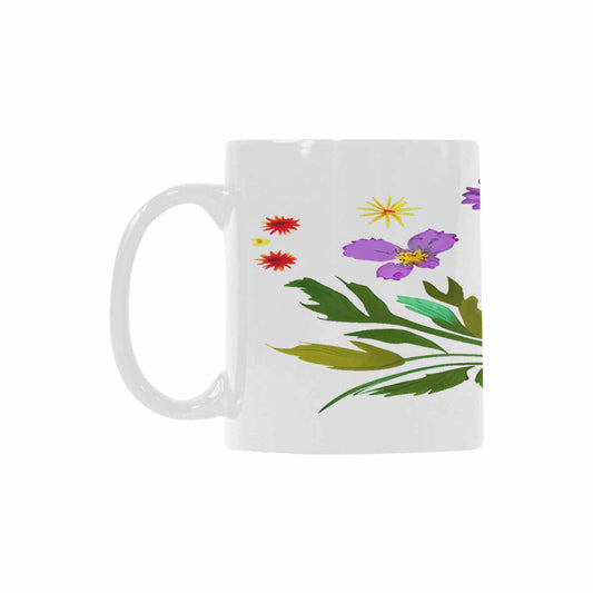 Quality Mug, coffee mug, tea cup, Bright florals, Set 2, design 74