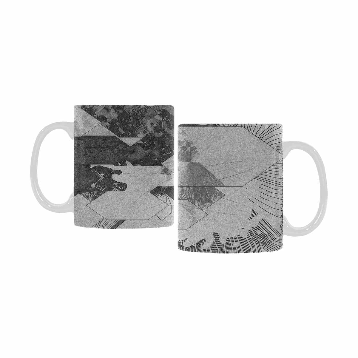 Quality Mug, coffee mug, tea cup, B & W Abstract, Set 1, design 78