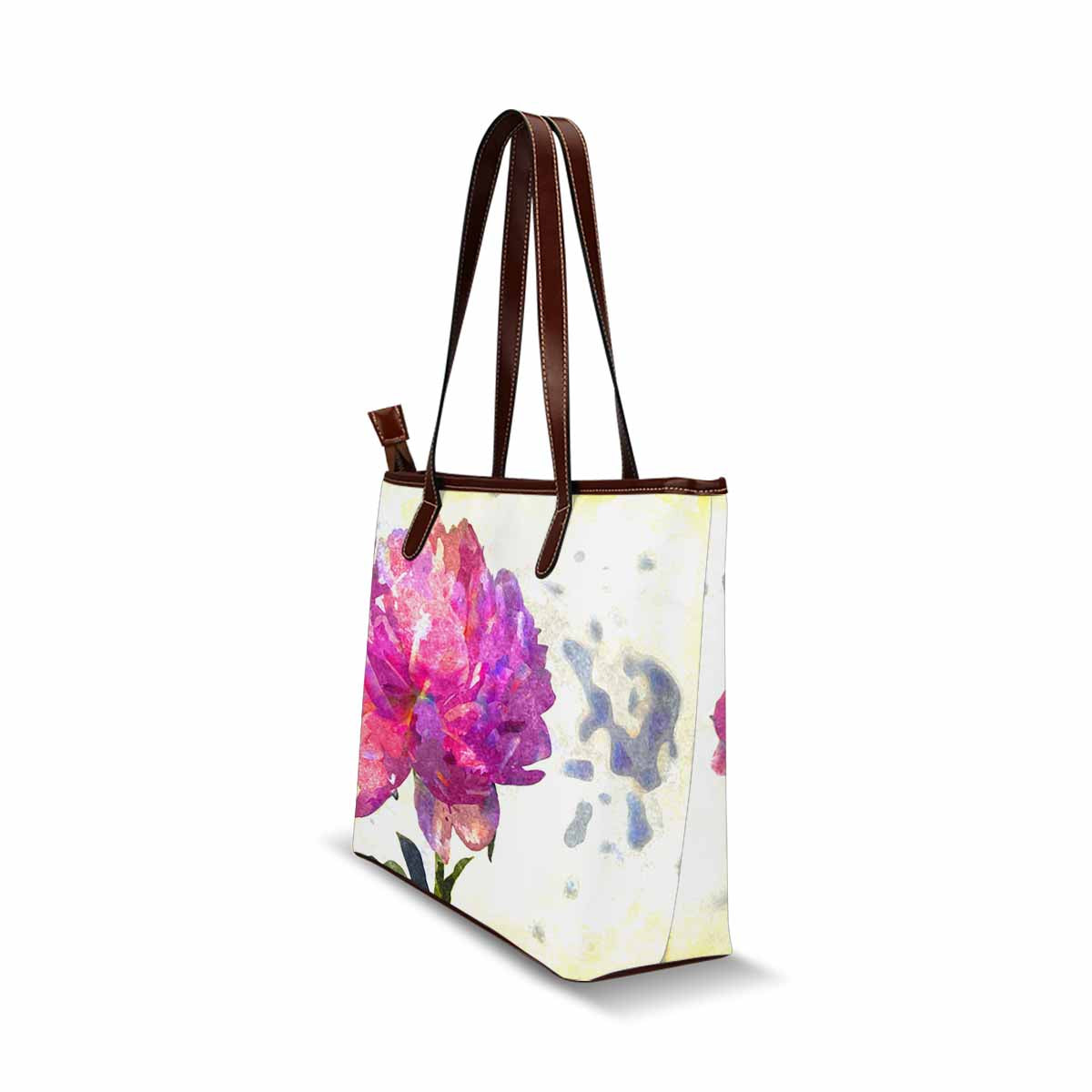 Classic Fabric handbag, watercolor floral, design 163