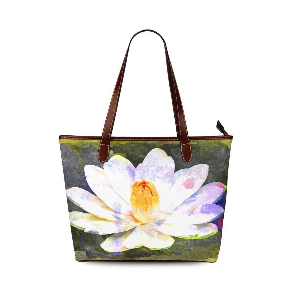 Classic Fabric handbag, watercolor floral, design 286