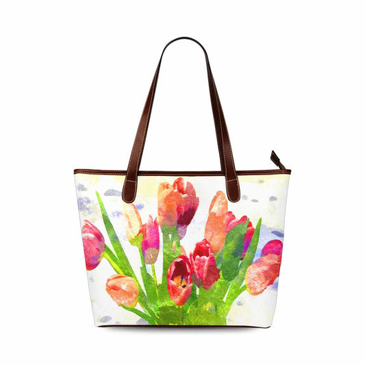 Classic Fabric handbag, watercolor floral, design 259