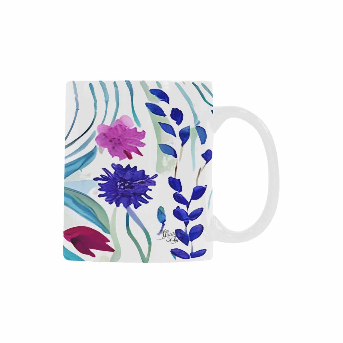 Quality Mug, coffee mug, tea cup, Bright florals, Set 1A, Design 29