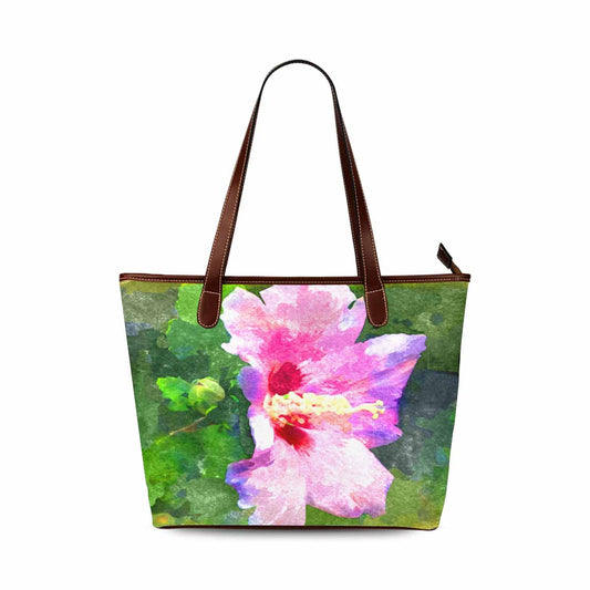 Classic Fabric handbag, watercolor floral, design 224