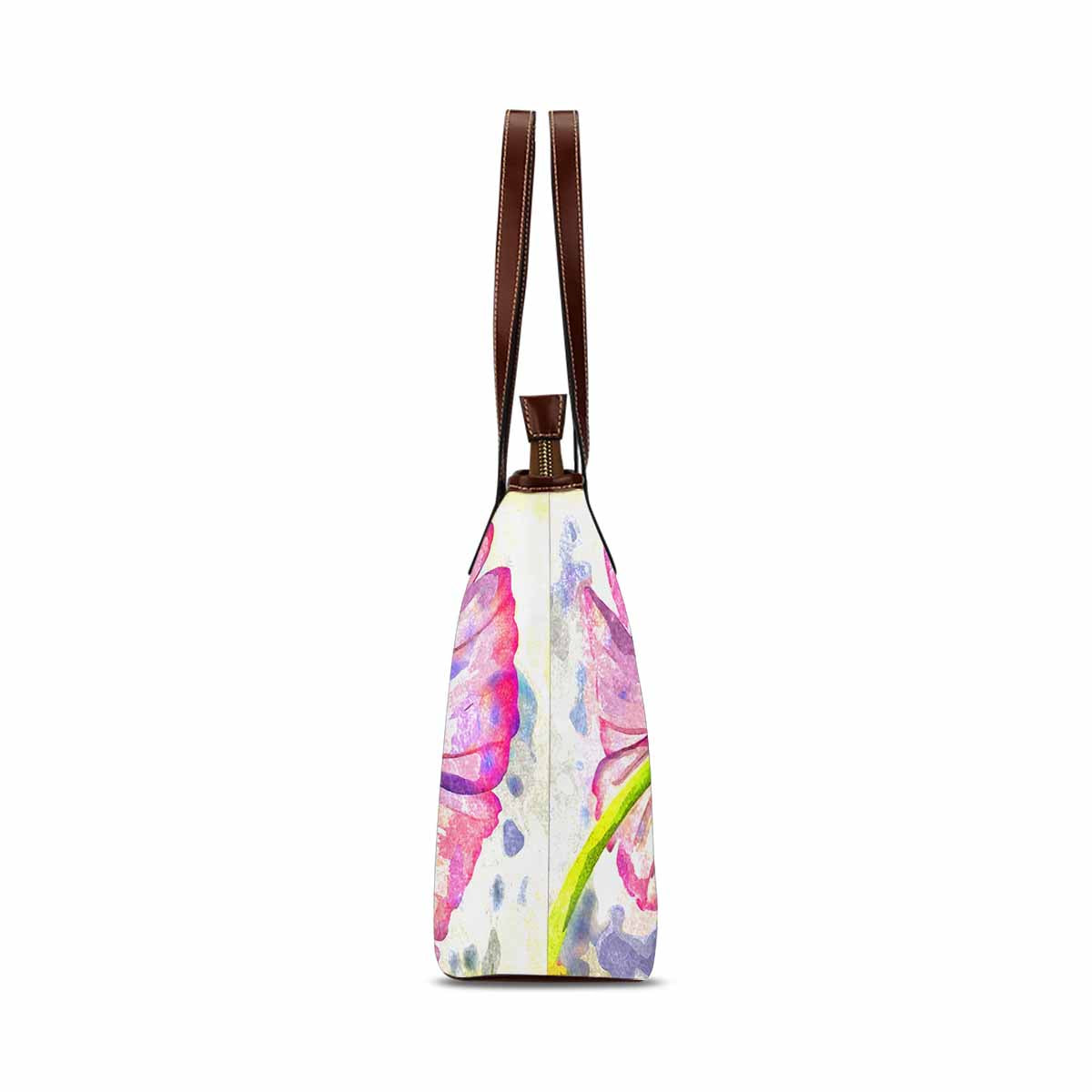 Classic Fabric handbag, watercolor floral, design 58